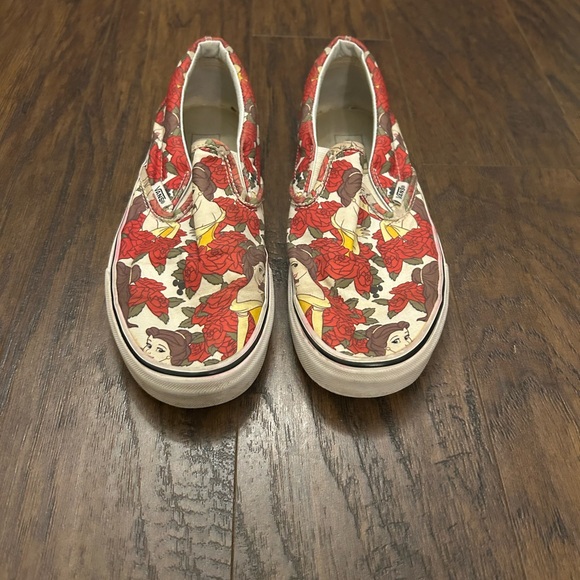 Vans x Disney "Belle" from Beauty and the Beast Classic Slip-on Sneakers W8 M6.5 - Picture 7 of 8
